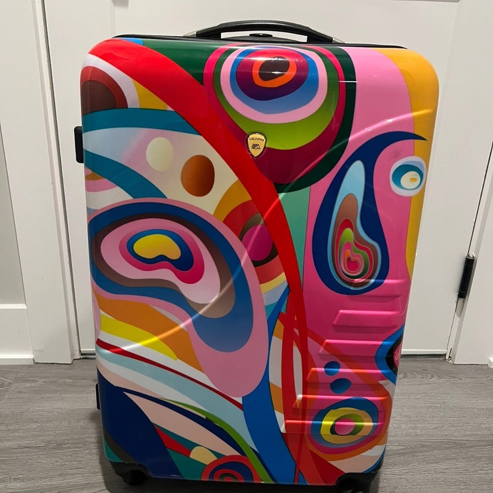 Colorful Abstract Hard Shell Suitcase